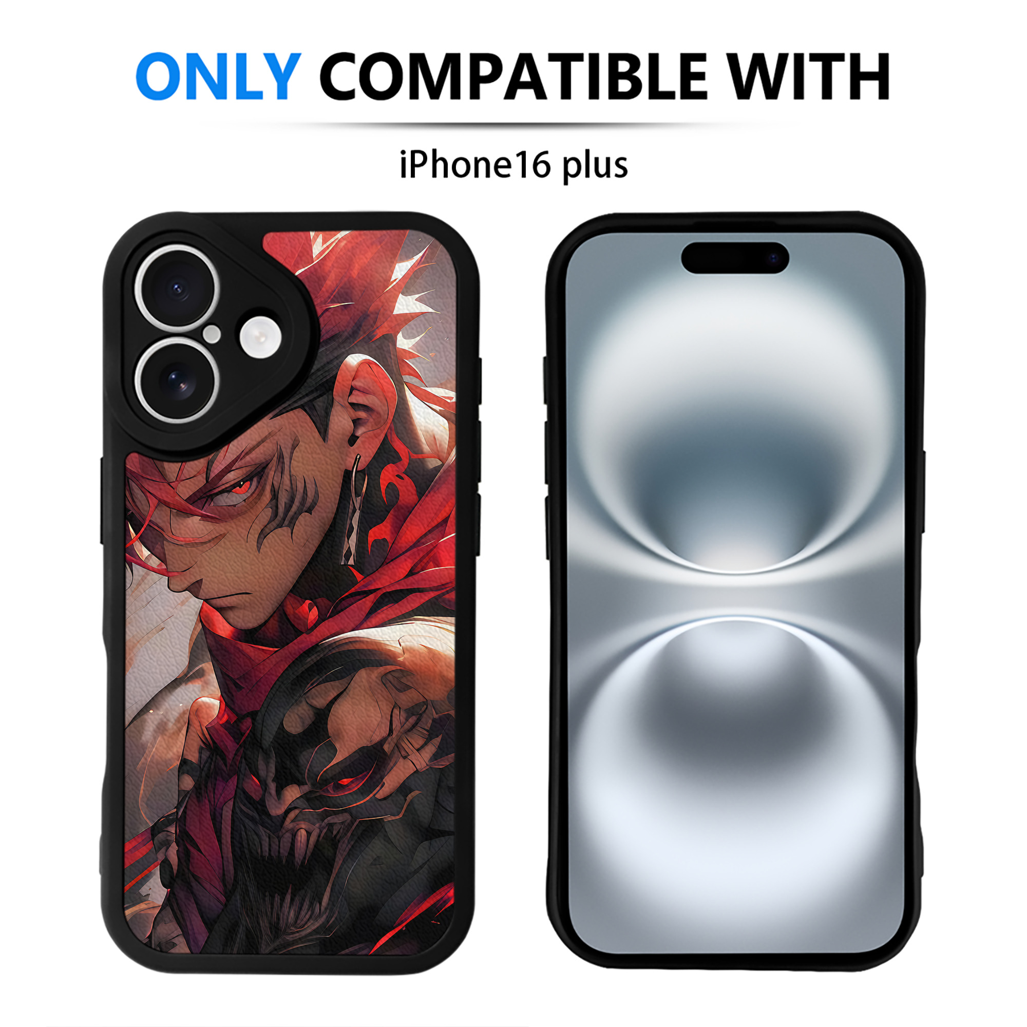 （画像用） 呪術廻戦 Jujutsu Kaisen 【iPhone 16シリーズ対応】シリコンスマホケース（レザー調） 材質：シリコン